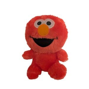 Sesame Street Elmo Plush Stuffed Animal Toy Red Orange Smile